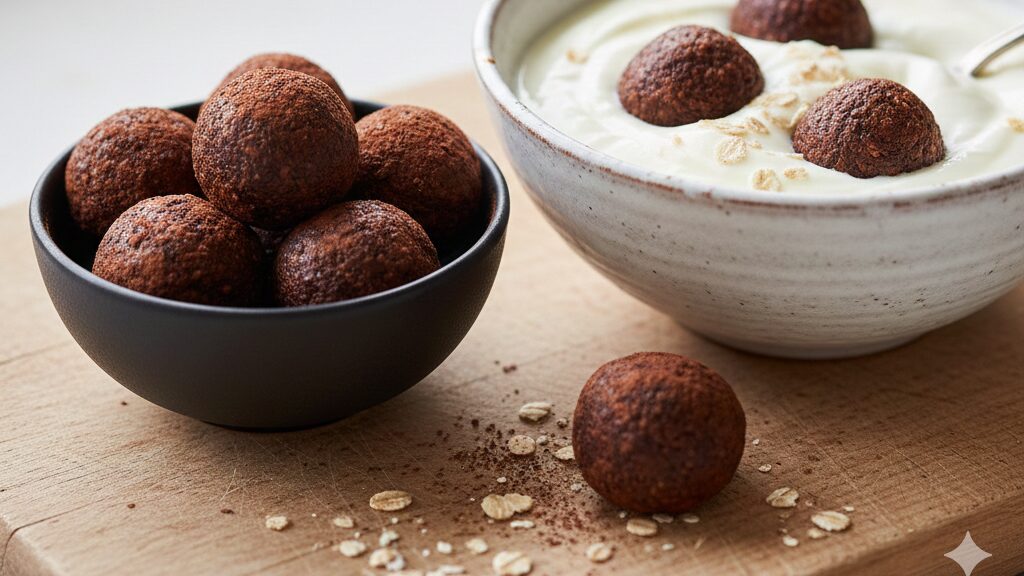 Ballaststoffreiche Tiramisu Balls